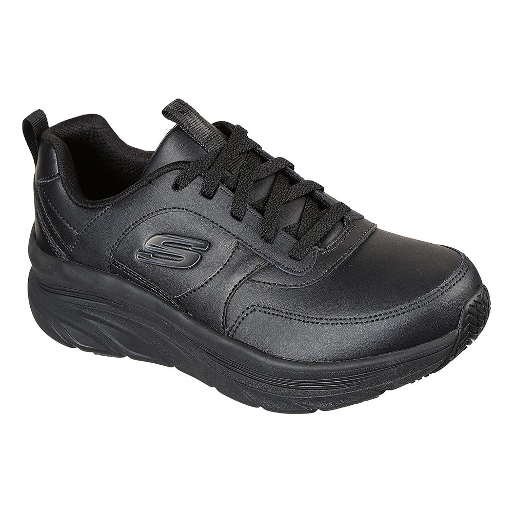 Black work shoes skechers online