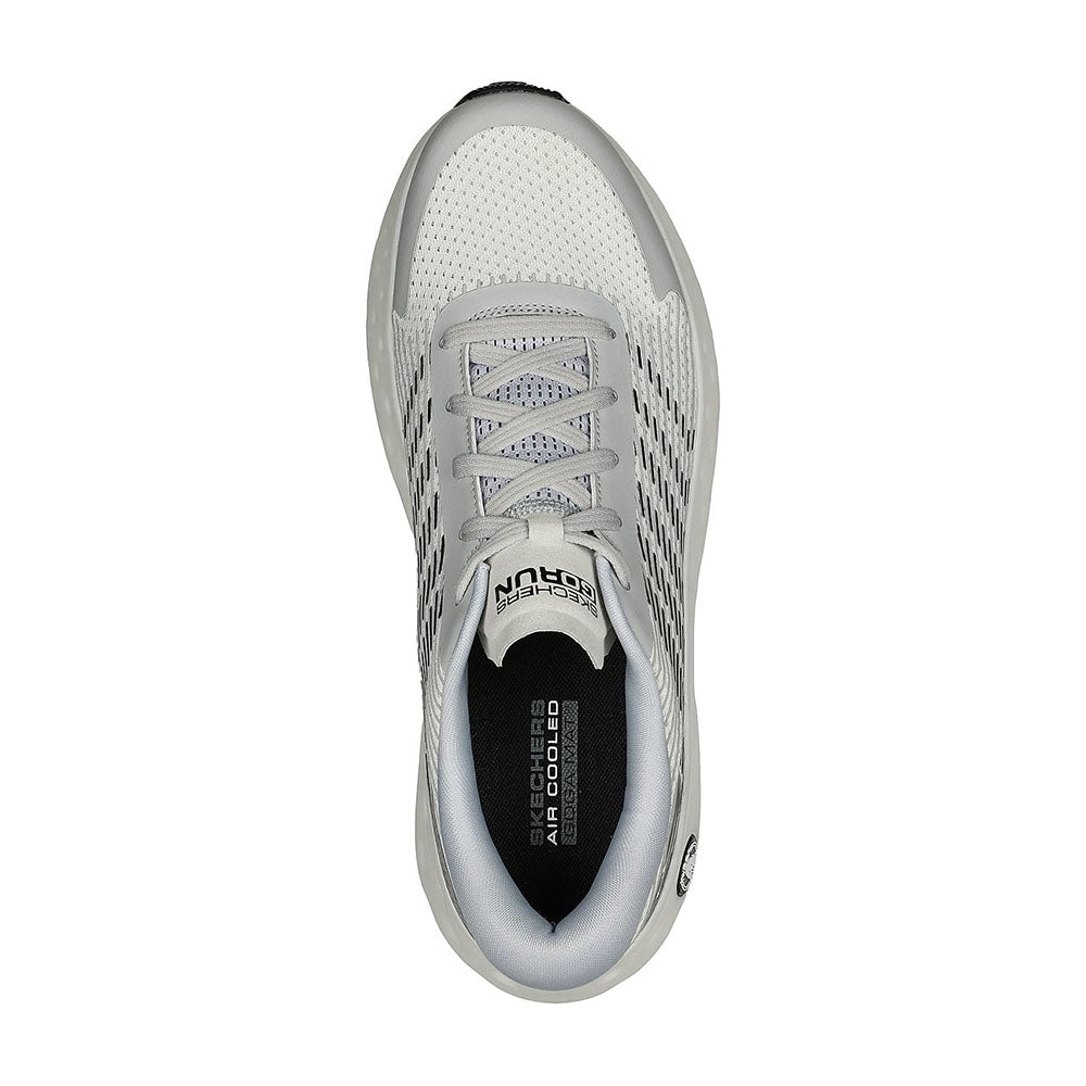 Skechers Men Max Cushioning Hyper Craze Bounce | White Black Shoes ...