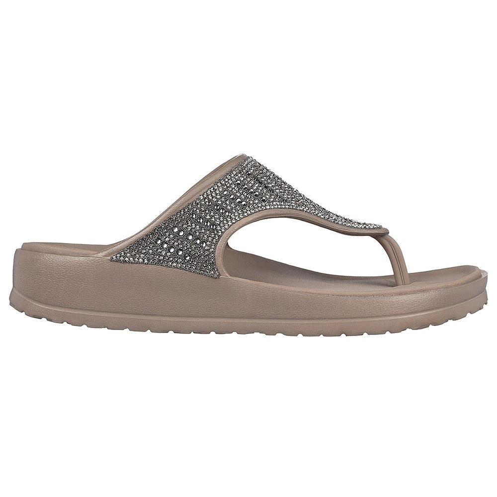 Skechers cali best sale embellished flip flop