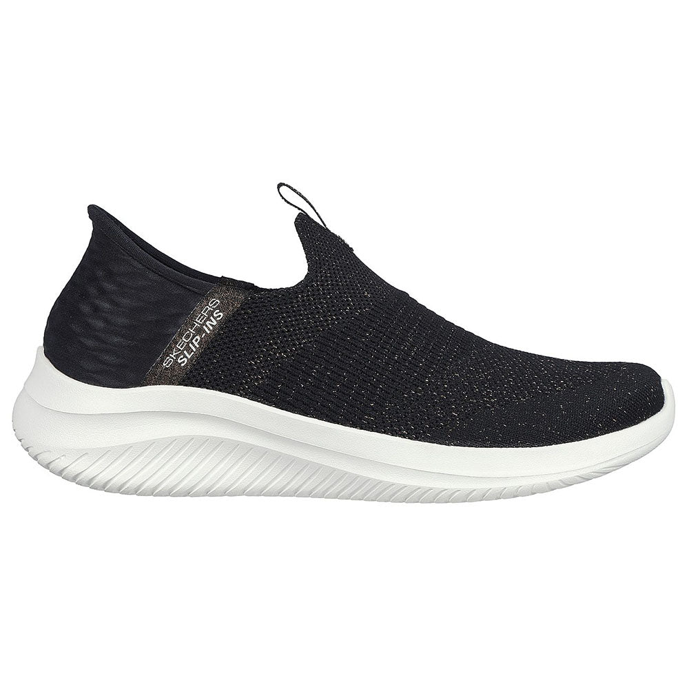 Skechers Go Flex Slip On Sports Shoe Women's Black/Pink Shoes