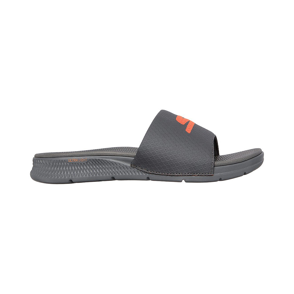 Skechers Men On-The-GO GO Consistent | Charcoal/Orange Walking Sandals ...